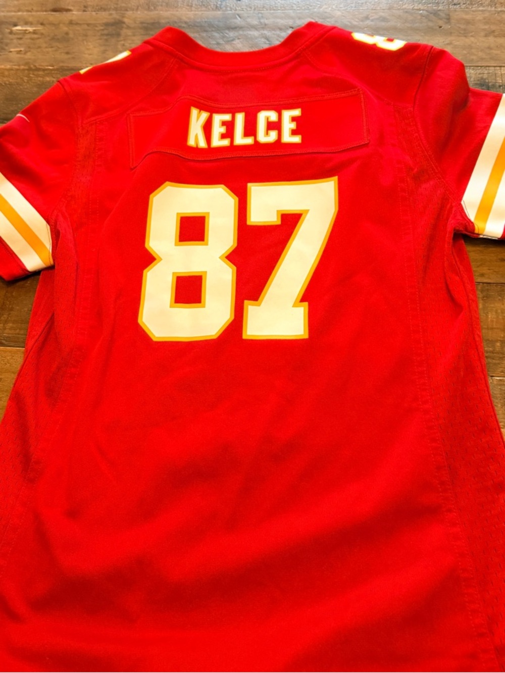Kids Red Sports Jersey Top with Number 87